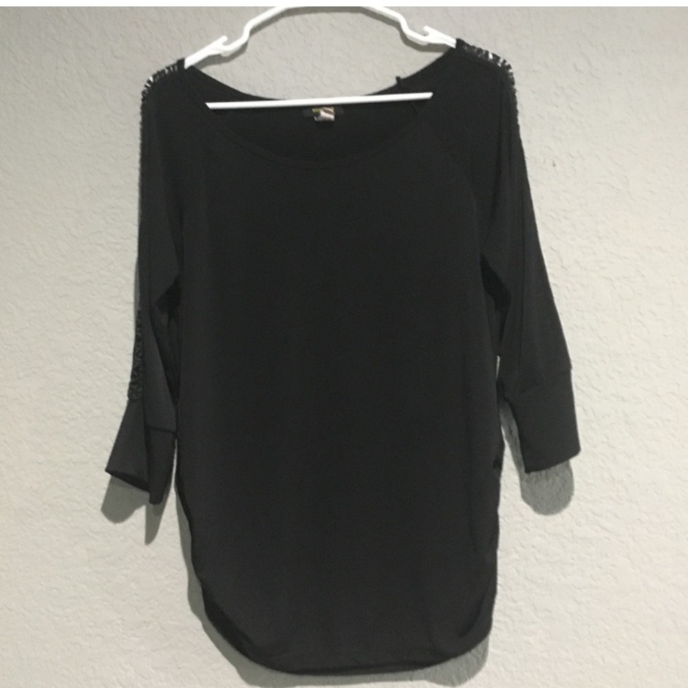 Women’s Laced Black Top